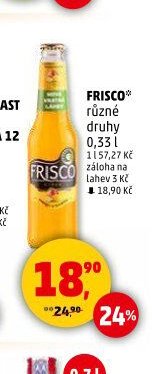 Frisco různé druhy 0,33 l