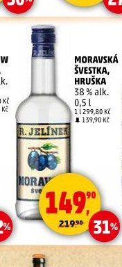 Moravská Švestka, Hruška 38% alk. 0,5 l