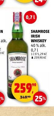 Shamrose Irish Whiskey 40% alk. 0,7 l