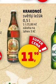 Krakonoš světlý ležák 0,5 l