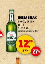 Holba Šerák světlý ležák 0,5 l