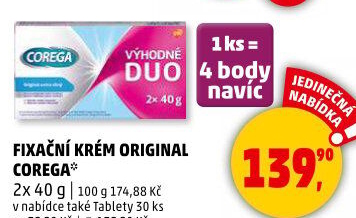 Antibakteriální tablety na zubní protézy Corega