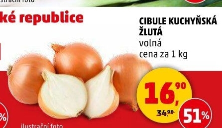 Cibule kuchyňská žlutá