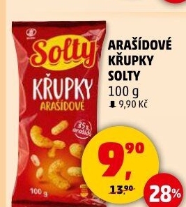 Křupky arašídové Solty