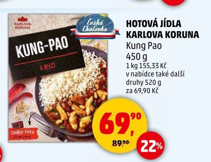 Kung pao s rýží Karlova Koruna