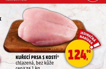 Kuřecí prsa s kostí