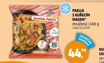 Paella s masem mražená Family Fish