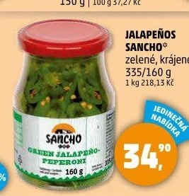 Papričky Jalapeňos Sancho