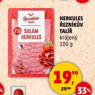 Salám Herkules Řezníkův talíř