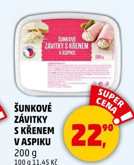 Šunkový závitek s křenem Karlova Koruna