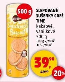Sušenky slepované Café time