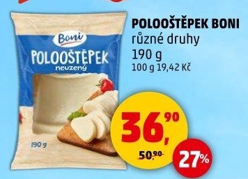 Sýr Polooštěpek Boni