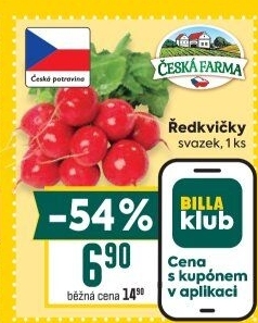 Ředkvičky svazek Česká farma