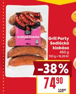 Sedlácká klobása Grill Party