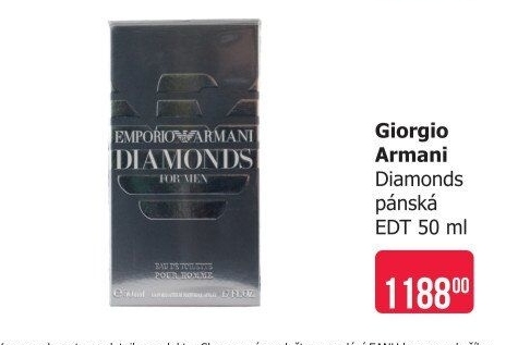 Toaletní voda pánská Diamonds Giorgio Armani