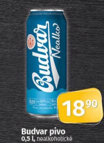 Nealkoholické pivo Budweiser Budvar