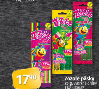 Pásky želé Zozole Mieszko