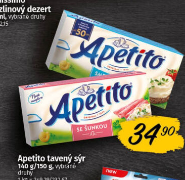 Sýr tavený Apetito