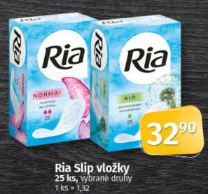 Vložky dámské slipové Ria