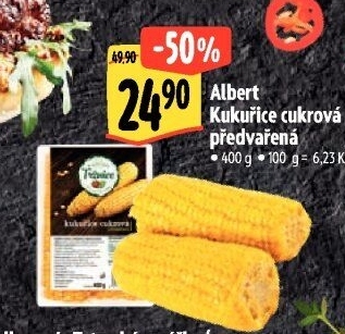Kukuřice cukrová předvařená Albert