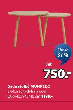 Sada stolků MUNKEBO