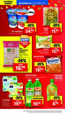 akční leták Lidl 28.7.2025-30.7.2025
