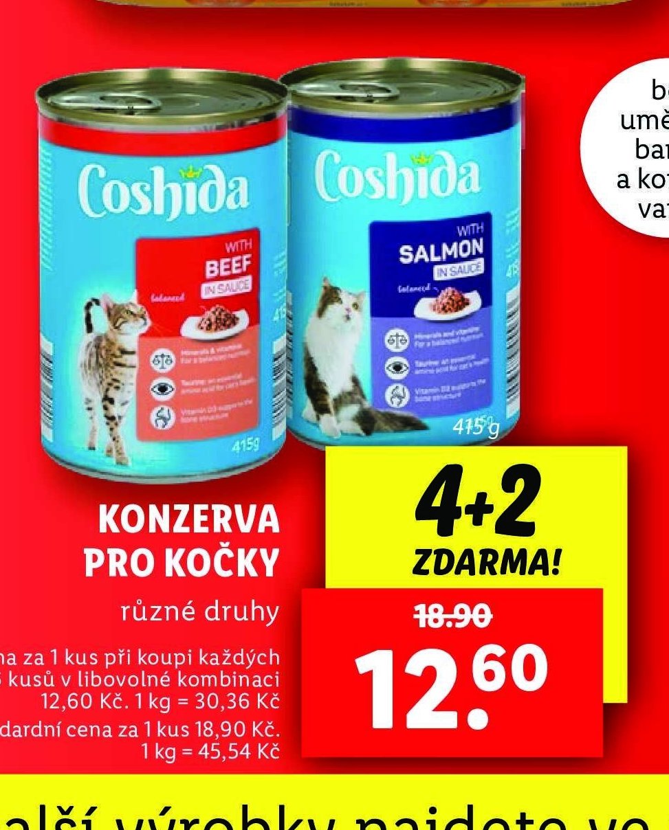 COSHIDA KONZERVA PRO KOČKY