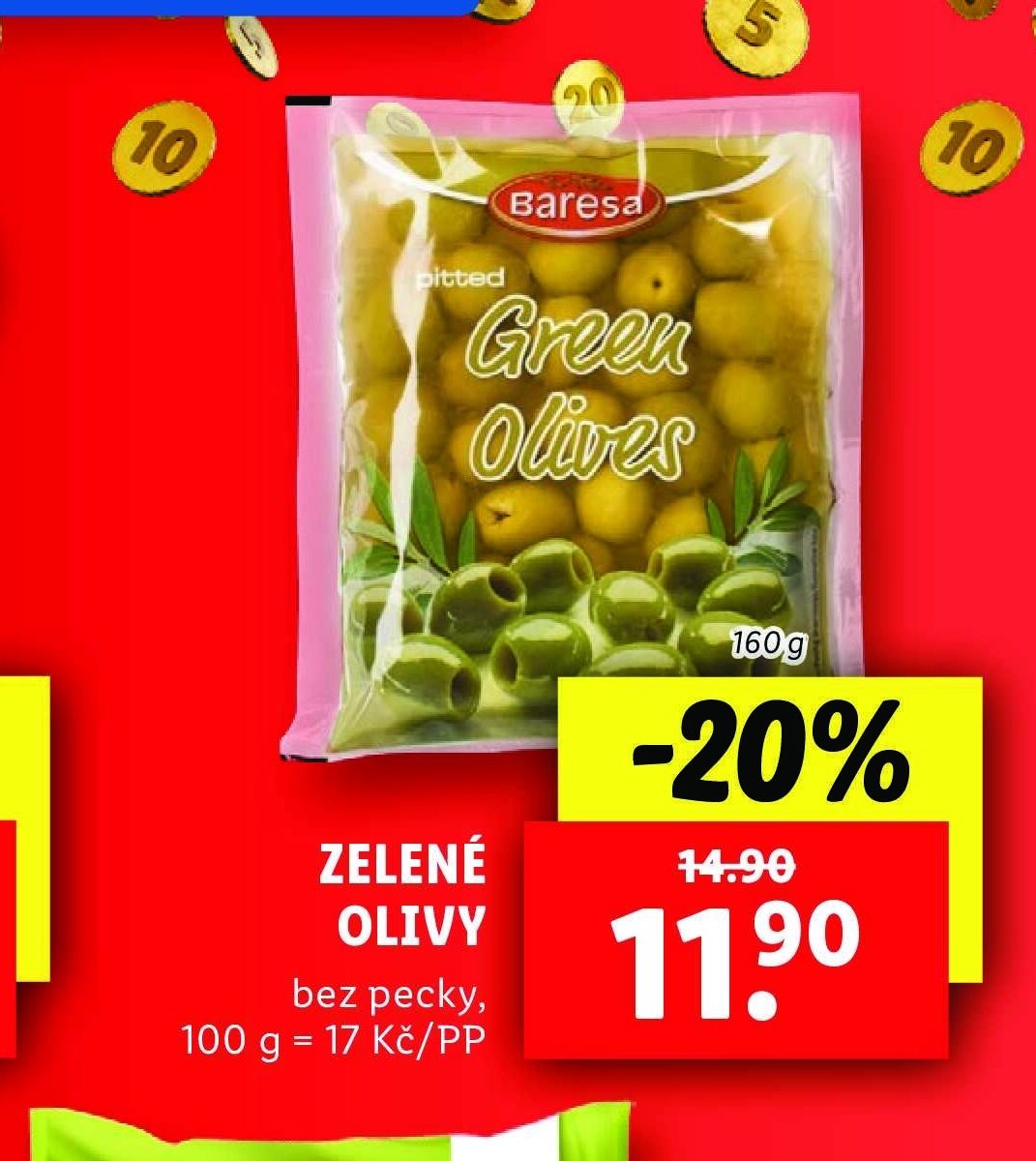 Zelené olivy Baresa
