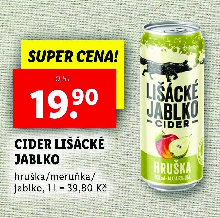 CIDER LIŠÁCKÉ JABLKO