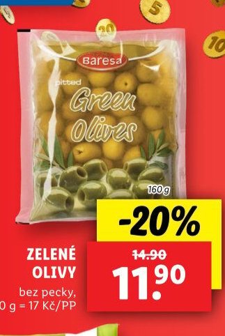 Zelené olivy Baresa
