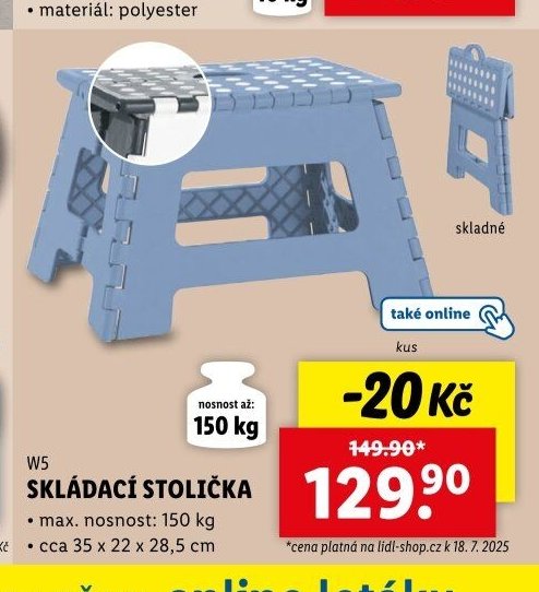 W5 SKLÁDACÍ STOLIČKA