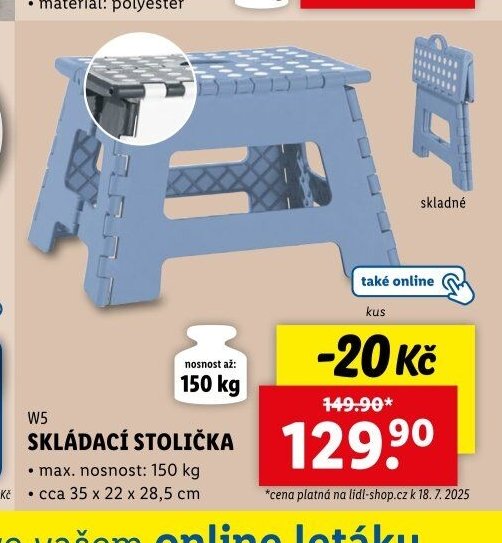 W5 SKLÁDACÍ STOLIČKA