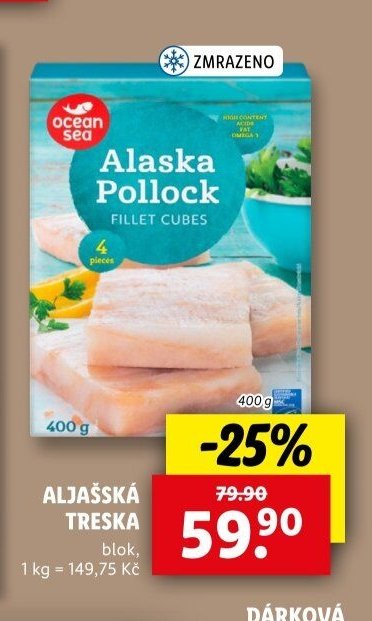Aljašská treska blok