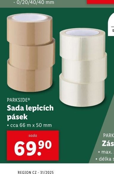 Parkside Sada lepicích pásek - Lidl akcniletaky.com