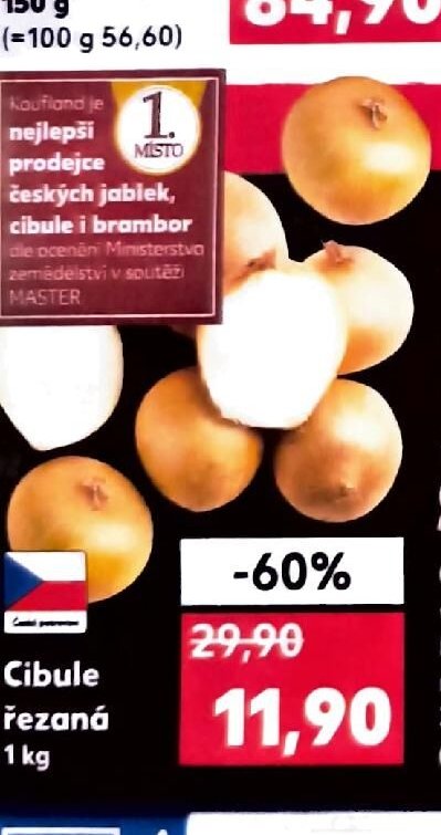 Cibule řezaná