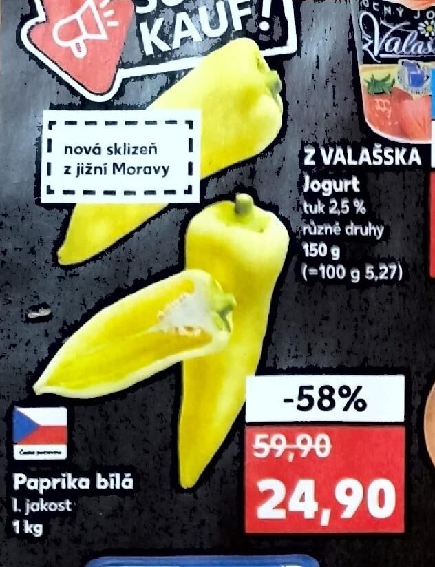 Paprika bílá 1 kg