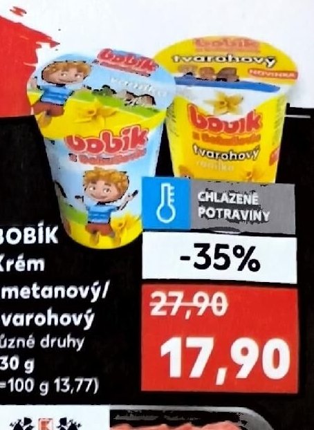 BOBIK Krém smetanový/tvarohový