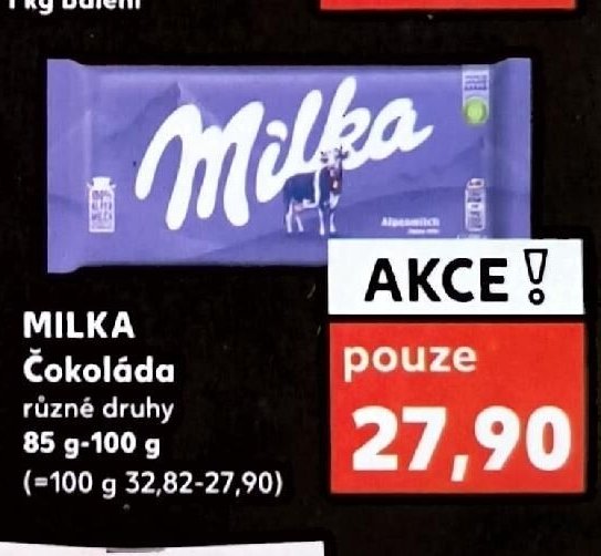 MILKA Čokoláda