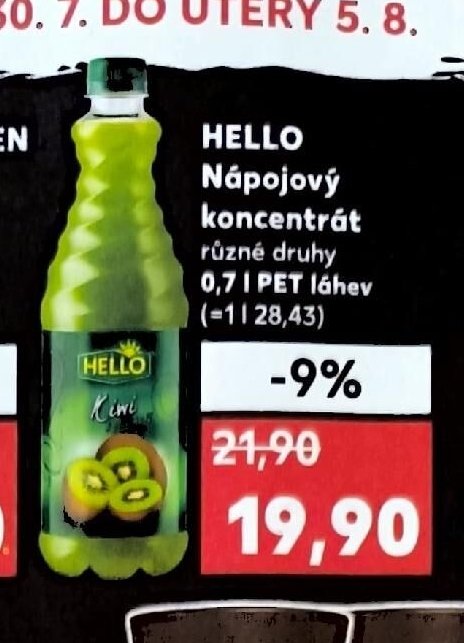 Hello Nápojový koncentrát