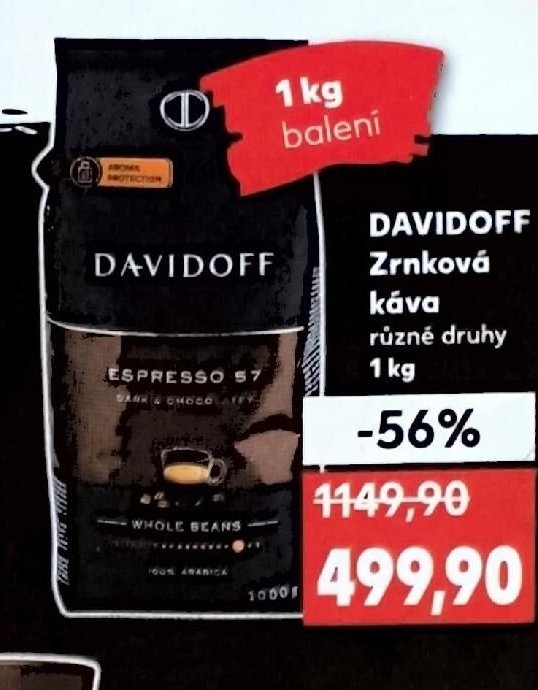 Davidoff Zrnková káva