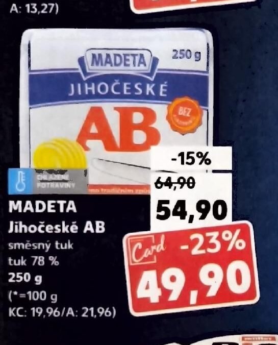 MADETA Jihočeské AB směsný tuk