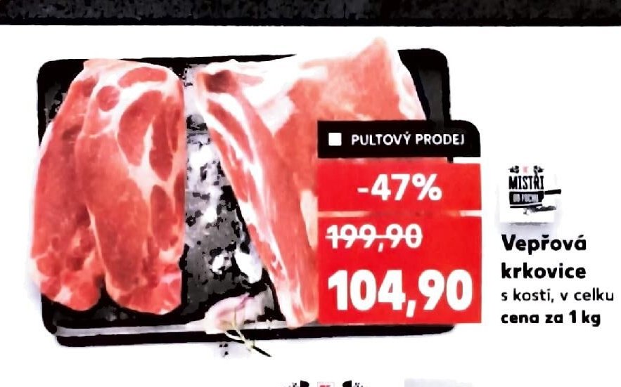 Vepřová krkovice s kostí