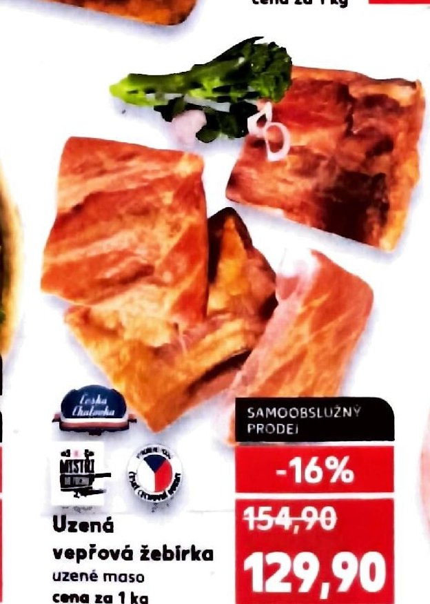 Uzená vepřová žebírka