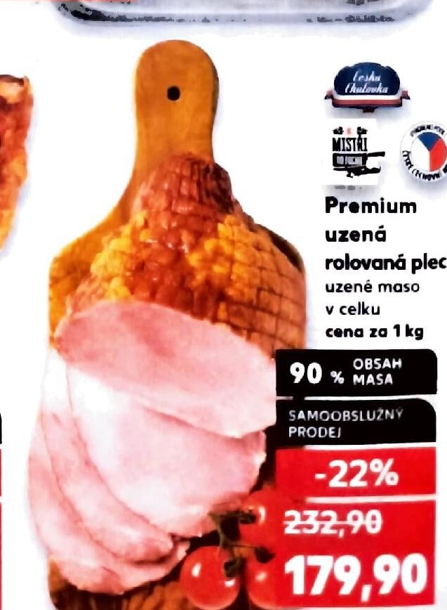 Premium uzená rolovaná plec