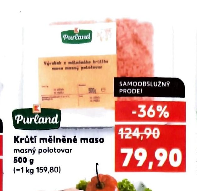 Krůtí mělněné maso