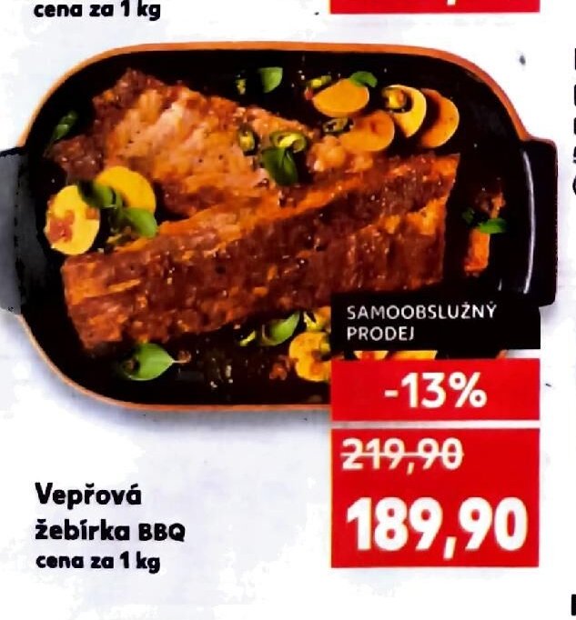 Vepřová žebírka BBQ