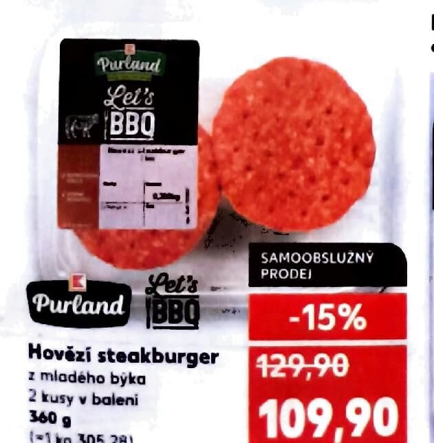 Hovězí steakburger