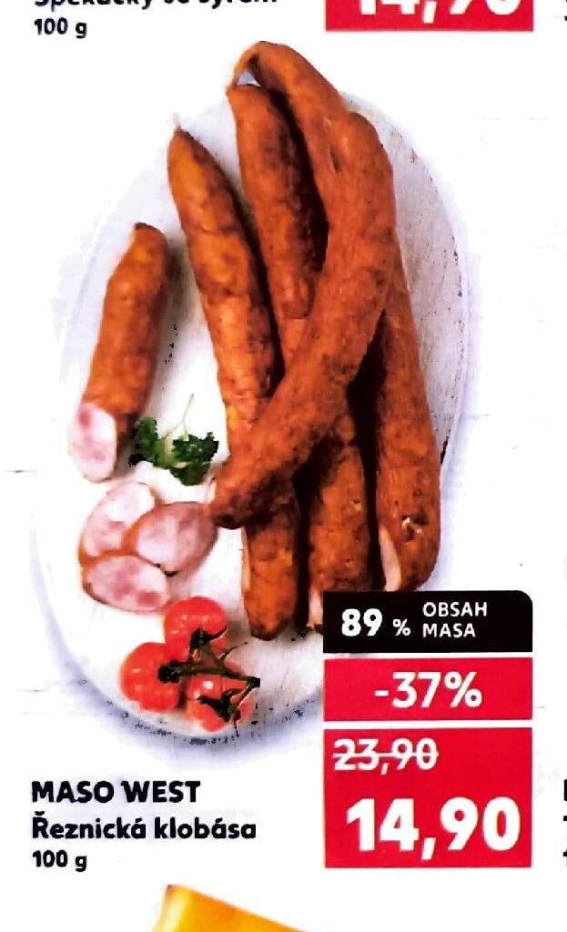 MASO WEST Řeznická klobása