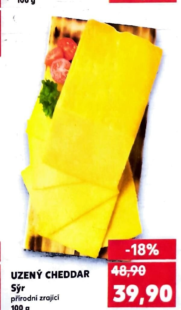UZENÝ CHEDDAR Sýr