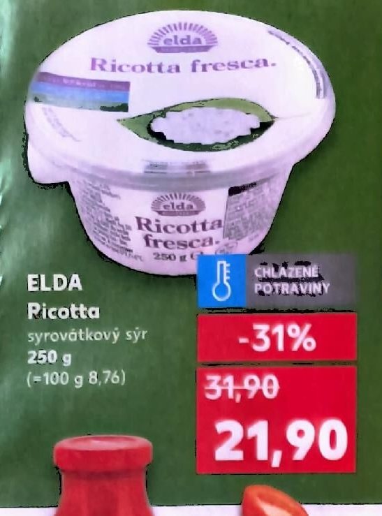 Elda Ricotta syrovátkový sýr 250 g